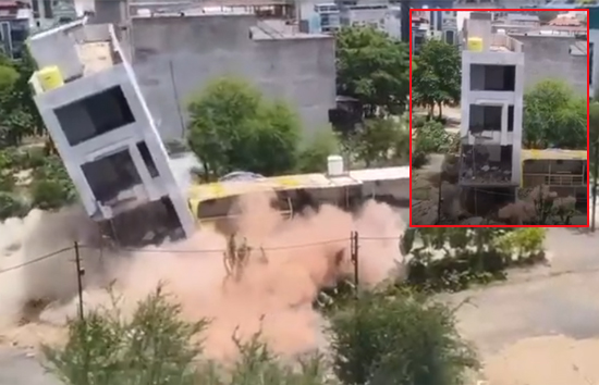 मध्य प्रदेश : रिश्वत देने से मना किया तो ब्लास्ट कर गिरा दी डॉक्टर की निर्माणाधीन बिल्डिंग