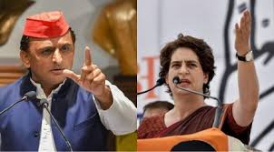 अखिलेश यादव और प्र‍ियंका गांधी ने यूपी की बीजेपी सरकार को घेरा