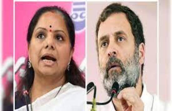  कविता ने कांग्रेस नेता राहुल गांधी पर तेलंगाना दौरे पर कसा तंज 