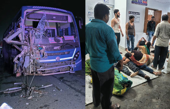 ओडिशा : मातम में बदली शादी की खुशियां, दो बसों की आपसी टक्कर में 11 लोगों के मौत 