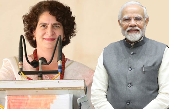 प्रियंका गांधी को चुनाव आयोग का नोटिस, पीएम मोदी पर दिया था बयान