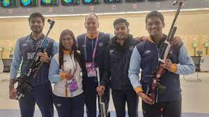 भारतीय टीम ने 209.205 प्वाइंट्स हासिल करते हुए चीन को पछाड़ा