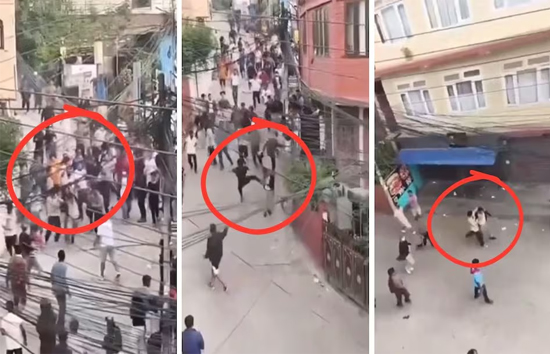 नेपाल में प्रदर्शनकारियों डिप्टी पीएम बिष्णु प्रसाद को दौड़ा-दौड़ाकर पीटा, वीडियो आया सामने 