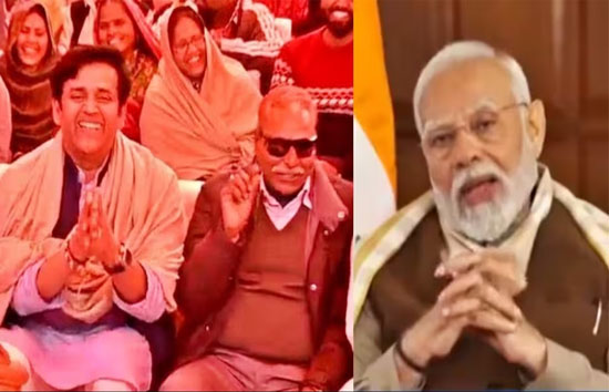 शिल्पकार से बात करते हुए बोले पीएम मोदी-रवि किशन को बुरा लगे तो लगे...आप सच बताइए