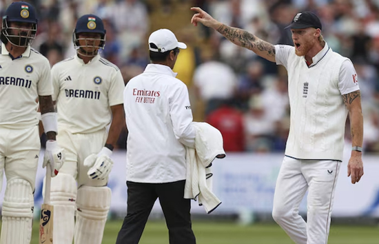 यशस्वी जायसवाल के डीआरएस लेने पर भड़के बेन स्टोक्स, अंपायर करने लगे बहस 