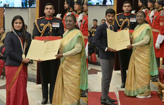 Khel Ratna Award 2024: मनु भाकर-डी गुकेश, हरमनप्रीत सिंह समेत चार खिलाड़ी खेल रत्न से सम्मानित, 32 खिलाड़ियों को मिला अर्जुन अवॉर्ड