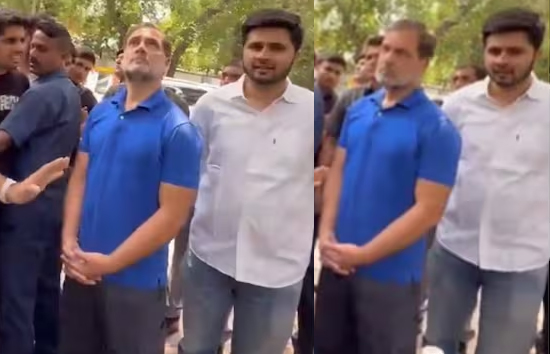 दिल्ली विश्वविद्यालय पहुंचे राहुल गांधी, DUSU ऑफिस में बैठकर नई शिक्षा नीति और आरक्षण पर छात्रों से बात