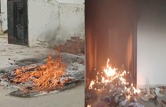 बिहार में बीजेपी दफ्तर को फूंका, 'अग्निपथ' योजना को लेकर हो रहा विरोध 