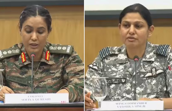 प्रेस ब्रीफिंग में कर्नल सोफिया और विंग कमांडर व्योमिका ने बताया कैसे एयरफोर्स स्टेशनों पर पाकिस्तान के हमलों को कैसे दिया जवाब 