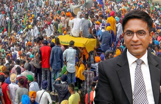 किसान आंदोलन : वकीलों की आवाजाही में हो रही दिक्कत मामले में सुप्रीम कोर्ट ने लिया संज्ञान, CJI ने किया ये बड़ा ऐलान 