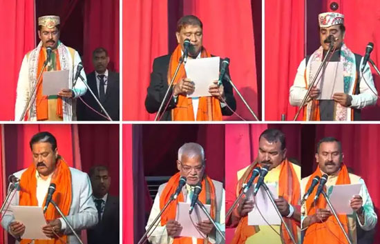 बिहार में नीतीश मंत्रिमंडल का विस्तार, भाजपा के 7 विधायकों ने ली मंत्री पद की शपथ