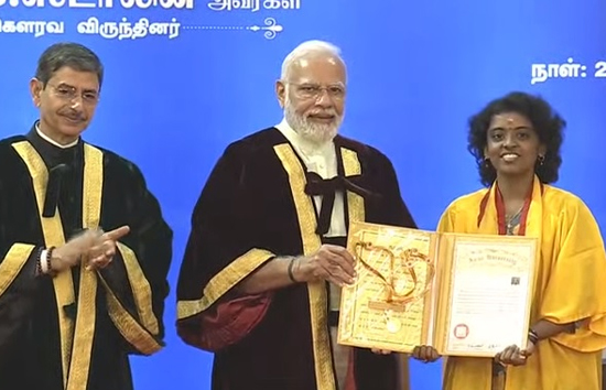 अन्ना विश्वविद्यालय के 42वें दीक्षांत समारोह में बोले पीएम मोदी, कहा दुनिया भारत के युवाओं को उम्मीद की नजर से देखती है 