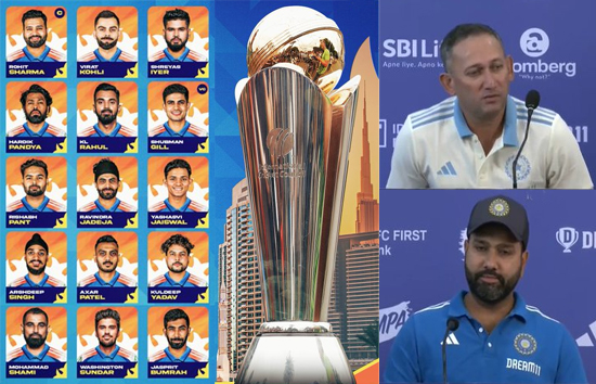 ICC Champions Trophy 2025 : चैम्पियंस ट्रॉफी के लिए टीम इंडिया का ऐलान...शुभमन गिल बड़ी जिम्मदारी, यशस्वी-शमी की वापसी 