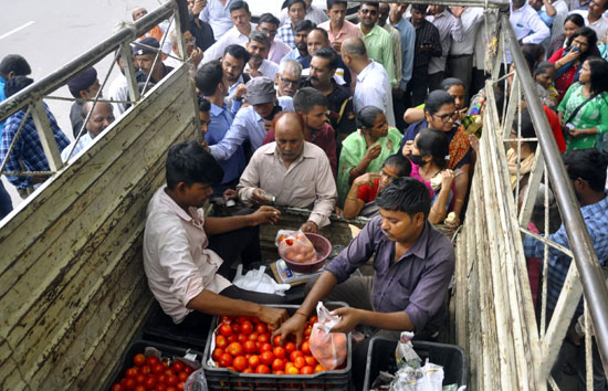 NCCF ने लगाई सेल, 2 द‍िन में द‍िल्‍लीवासियीं ने खरीद डाले 71000 किलोग्राम टमाटर 