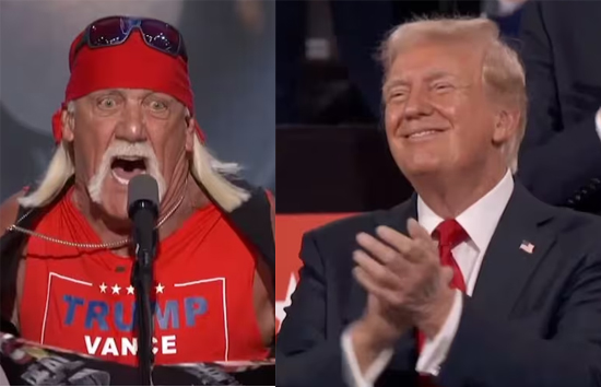 US Elections 2024 : ट्रंप के समर्थन में उतरे रेसलर हल्क होगान, भरी सभा में फाड़े कपड़े