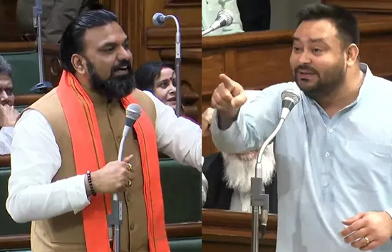 बिहार : विधानसभा बजट सत्र के तीसरे सम्राट चौधरी और तेजस्वी यादव में तीखी बहस...स्‍पीकर को आना पड़ा बीच 