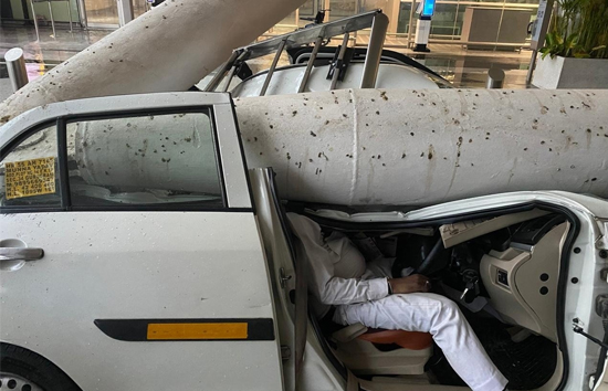 IGI एयरपोर्ट बड़ा हादसा, टर्मिनल 1 की छत गिरने से एक शख्स की मौत, 6 घायल