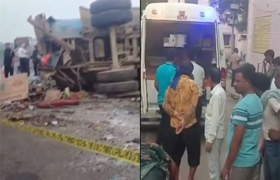 आगरा-लखनऊ एक्सप्रेस-वे भीषण सड़क हादसा, बस और दूध के टैंकर में भिड़ंत 18 की मौत, 22 से ज्यादा घायल 